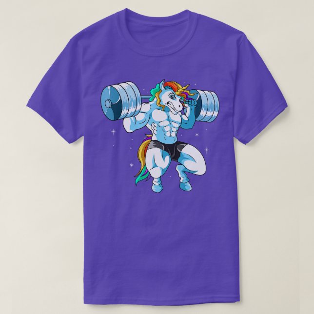 Camiseta Weightlifter de Barbell es gracioso que Unicorn ha (Diseño del anverso)