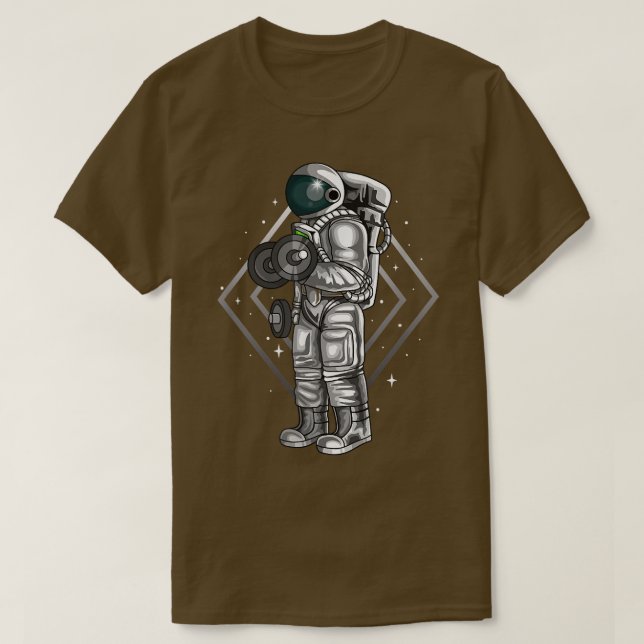 Camiseta Weightlifter Future Astronaut Fitness Workout Exer (Diseño del anverso)