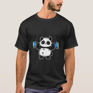 Camiseta Weightlifting Pandas Powerlifting Panda Gym Fitnes