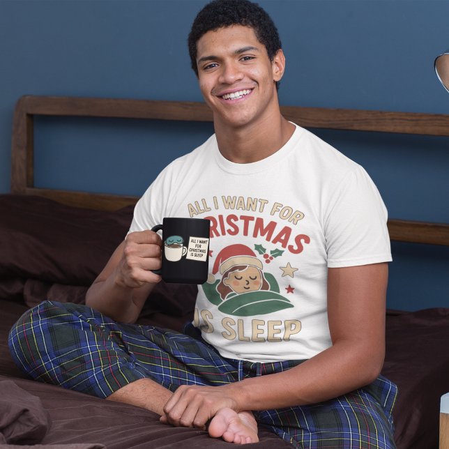 Camiseta Weihnachten: Schlaf Ist Alles (Subido por el creador)