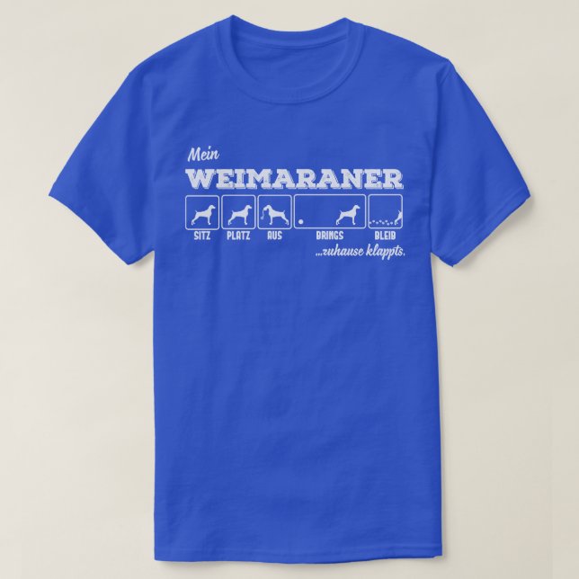 Camiseta Weimaraner 2 (Diseño del anverso)