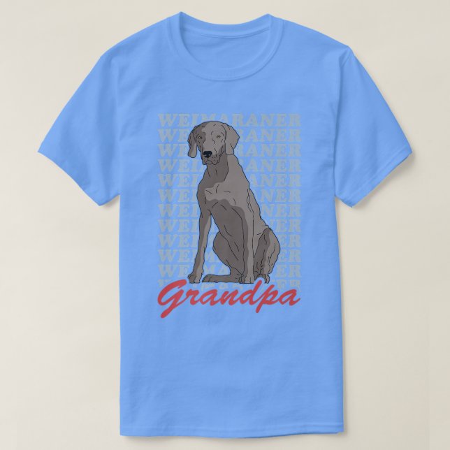Camiseta Weimaraner Abuelo Dueño de Perro Weimaraner Prem (Diseño del anverso)