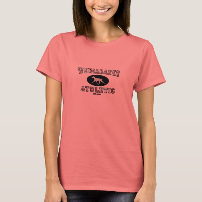 Camiseta Weimaraner Athletic (Anverso)