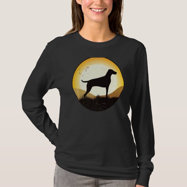 Camiseta Weimaraner Dog Retro 3 (Anverso)