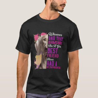 Camiseta Weimaraner Es Un Chica Mejor Amigo Perro Mamá Funn