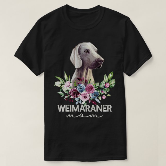 Camiseta Weimaraner Gifts Dog Mom (Diseño del anverso)