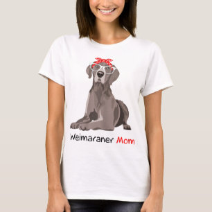 Camiseta Weimaraner Mom Bandana Mujeres Weimaraner Dog