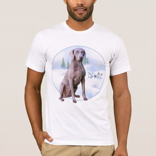 Camiseta Weimaraner Noel (Anverso)