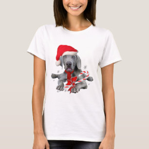 Camiseta Weimaraner Puppy Santa
