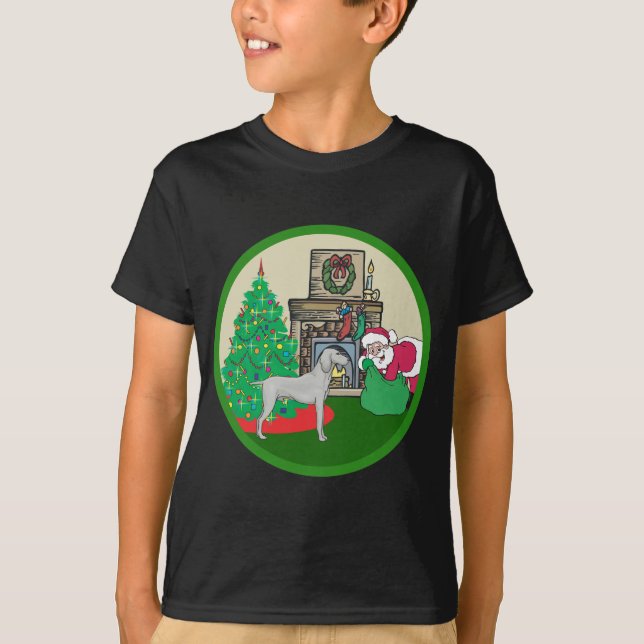 Camiseta weimaraner santas (Anverso)
