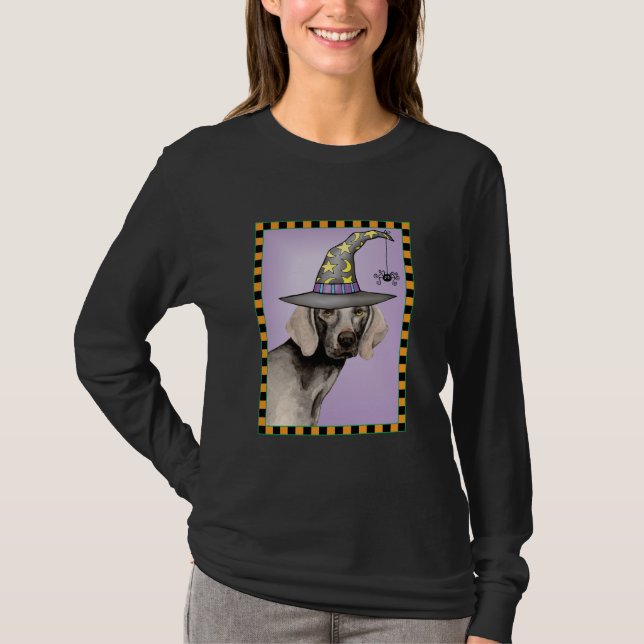 Camiseta Weimaraner Witch (Anverso)