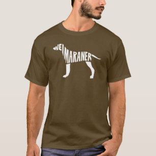 Camiseta Weimaraner Word Art - Dog Lover Typography Design