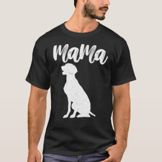 Camiseta Weimeraner Labrador Mama Para Madre