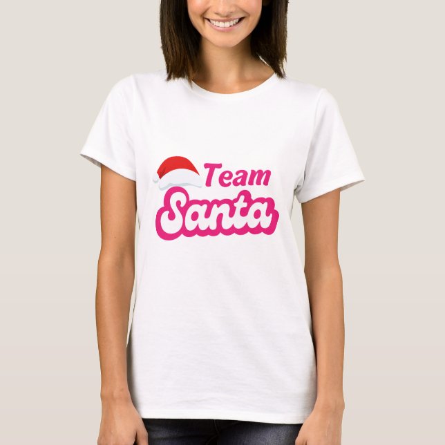 Camiseta Weinachten Team Santa (Anverso)
