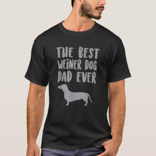 Camiseta Weiner Dog Dad T Shirt Fathers Day Dachshund Gift