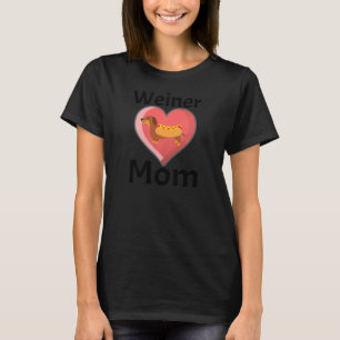Camiseta Weiner Mom Dachshund Weenie Dog Love