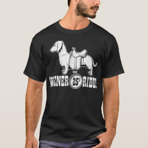 Camiseta Weiner Rides Funny Dachshund T 