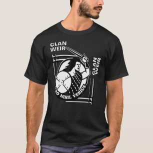 Camiseta Weir Clan Gaelic Motto Swordsman