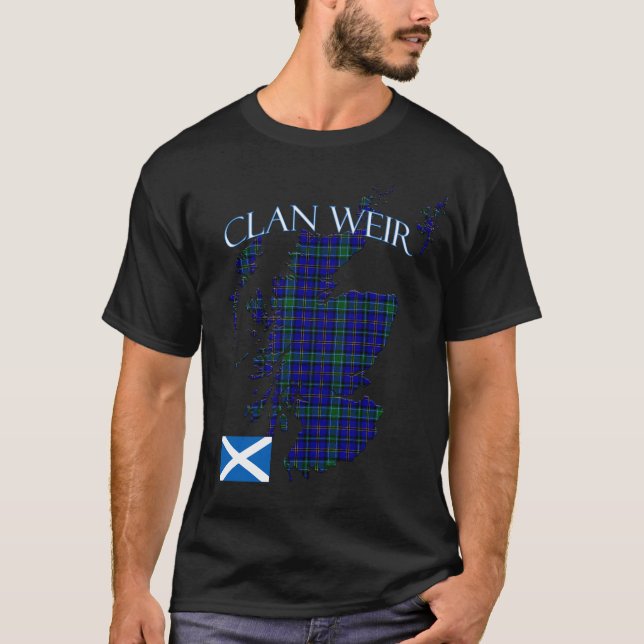 Camiseta Weir Scottish Clan Tartan Scotland (Anverso)