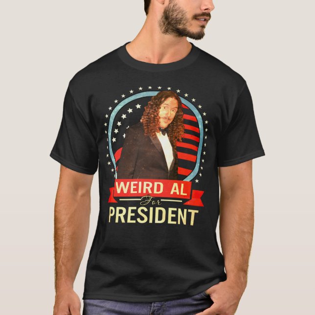 Camiseta Weird Al Para Presidente (Anverso)