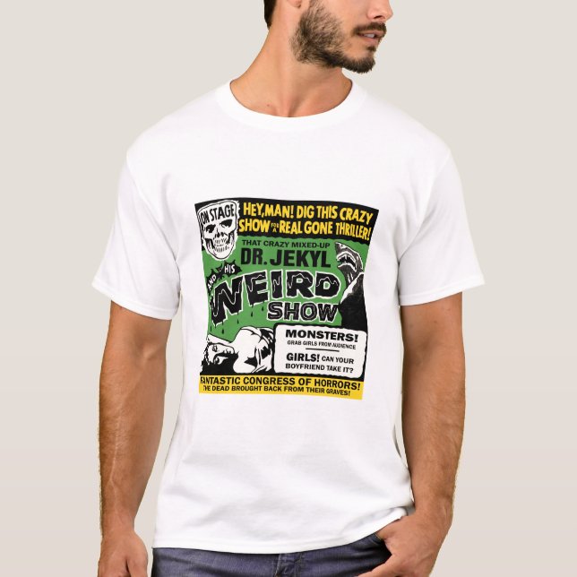 Camiseta Weird Show del Dr. Jekyl (Anverso)