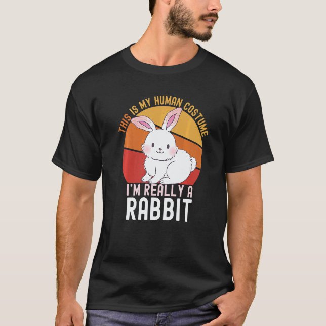 Camiseta Weird This is My Human Costume I'm Really A Rabbi  (Anverso)