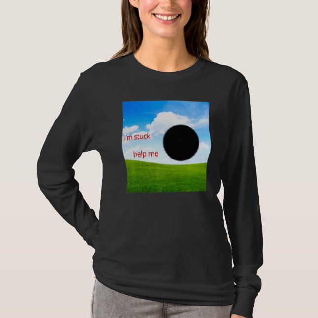 Camiseta Weirdcore Aesthetic Dreamcore Oddcore Black Hole S (Anverso)