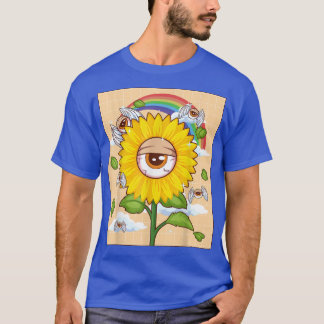 Camiseta Weirdcore Aesthetic Kawaii Sunflower Eye WingEy