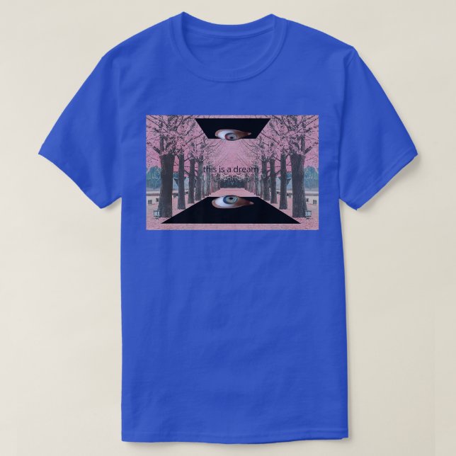 Camiseta Weirdcore Aesthetic Sakura Cherry Blossom Big Eyes (Diseño del anverso)