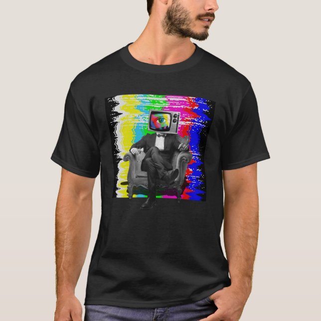 Camiseta Weirdcore Aesthetic TV Head Surreal Kidcore Dreamc (Anverso)