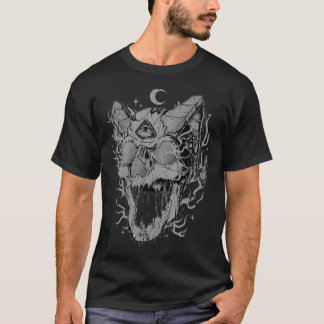 Camiseta Weirdcore Devil Skull Illuminati Eye Surreal 666 S