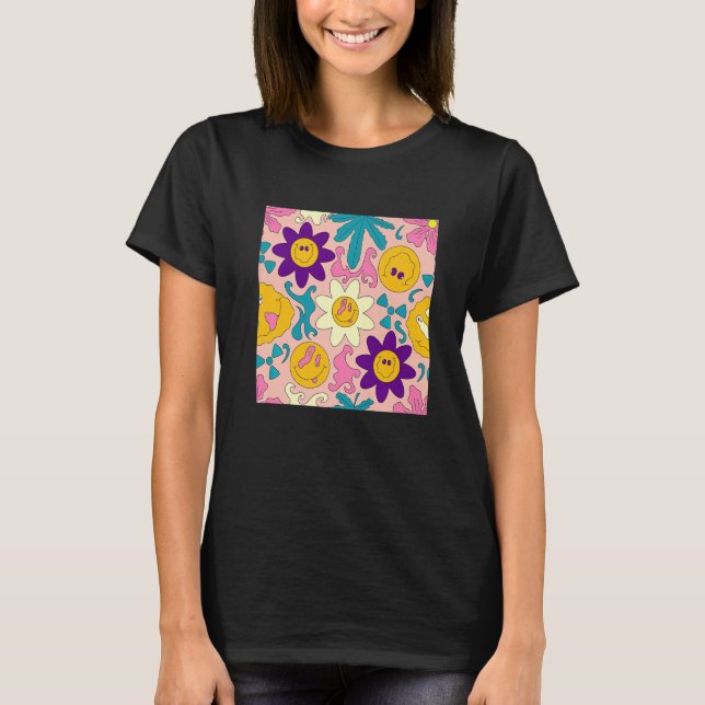 Camiseta Weirdcore Kidcore Aesthetic Trippy Smile Happy Fac (Anverso)