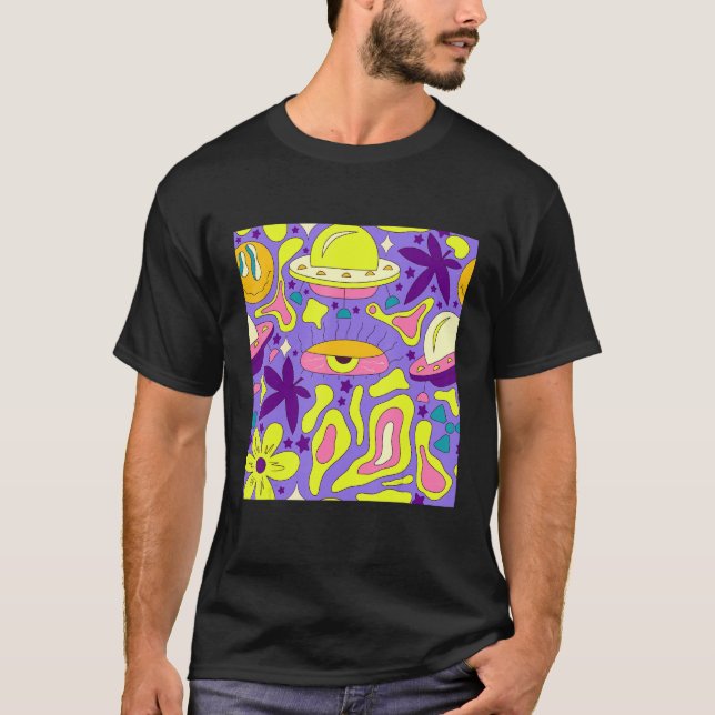 Camiseta Weirdcore Kidcore Estética Trippy Ojos 90 (Anverso)