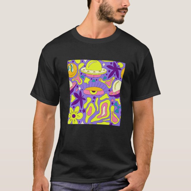 Camiseta Weirdcore Kidcore Estética Trippy Ojos 90 (Anverso)