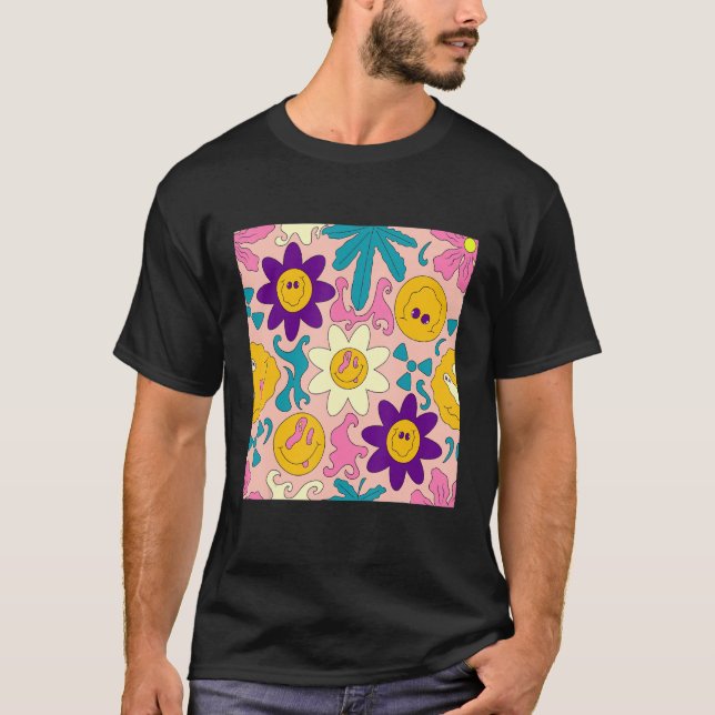 Camiseta Weirdcore Kidcore Sonrisa estética Trippy (Anverso)