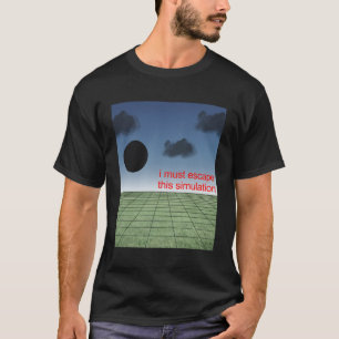 Camiseta Weirdcore Simulación Estética Gamer Nostalgiacore