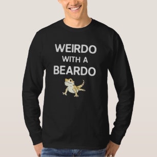 Camiseta Weirdo With A Beardo Retro Vintage Bearded Dragon