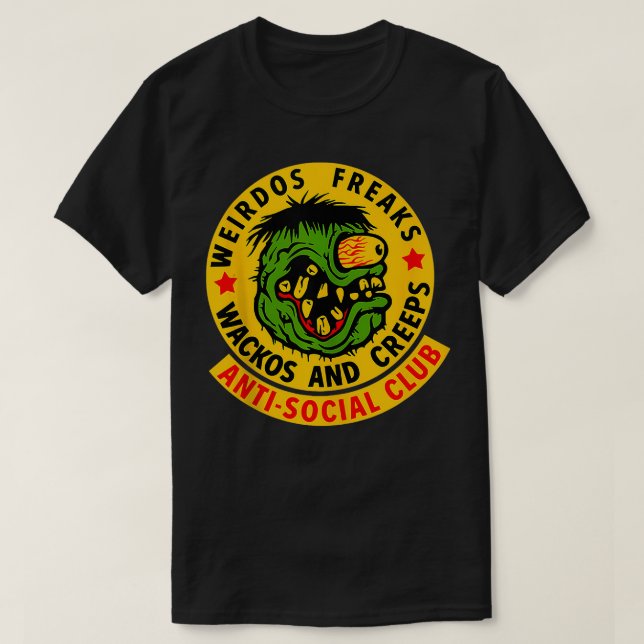 Camiseta Weirdos Wackos y Creeps (Diseño del anverso)