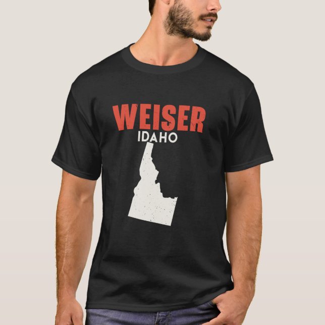 Camiseta Weiser Idaho Estados Unidos de América Viajar Idah (Anverso)