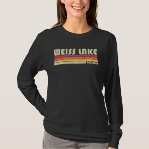 Camiseta Weiss Lake Georgia Gracioso Camping Pescador Veran