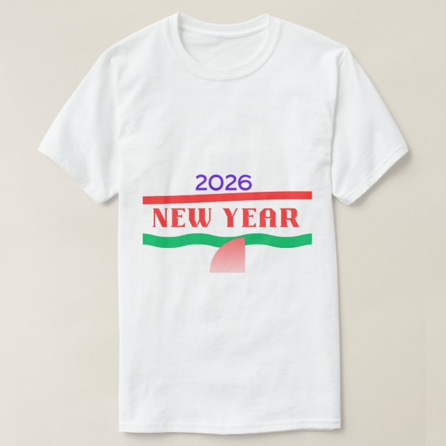 Camiseta Welcome 2026 - Fresh Start New Year Celebration  (Diseño del anverso)