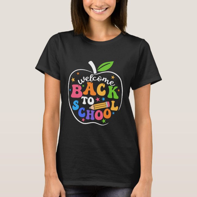 Camiseta Welcome Back I'm Glad You're Here Back To School T (Anverso)
