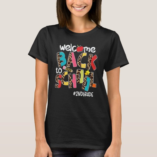 Camiseta Welcome Back To School 2nd Grade Back To School (Anverso)
