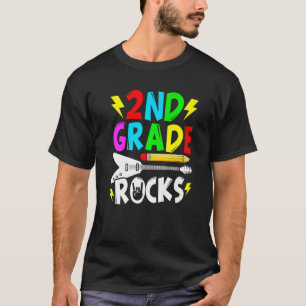 Camiseta Welcome Back To School 2nd Grade Rocks Cute