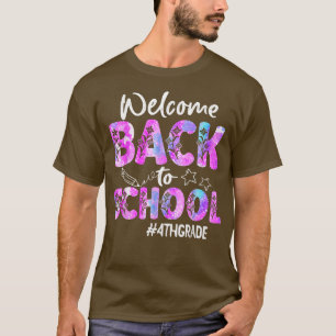 Camiseta Welcome Back To School 4th Grade Back To School 