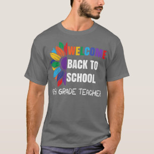 Camiseta Welcome Back To School 9th Grade Teacher Sunflower
