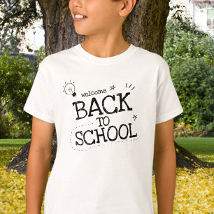 Camiseta Welcome back to school, first day of school, back