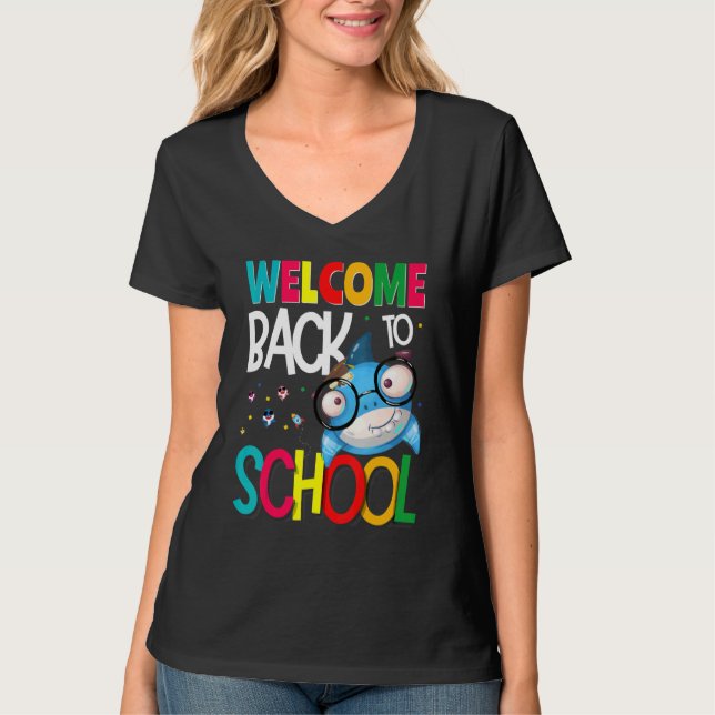 Camiseta Welcome Back to School First Day of School Teacher (Anverso)