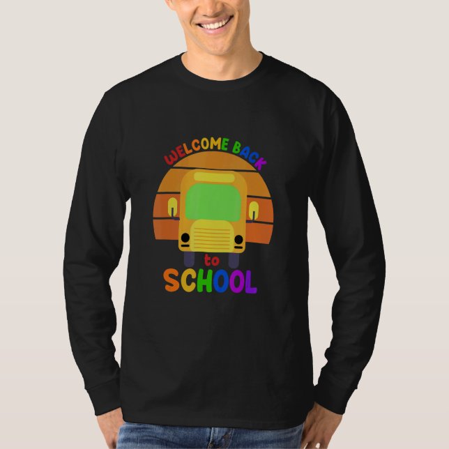 Camiseta Welcome Back To School For Teachers   Happy 1st Fi (Anverso)