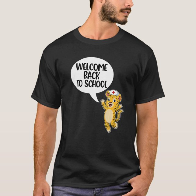 Camiseta Welcome Back To School Nurse First Day Of School L (Anverso)
